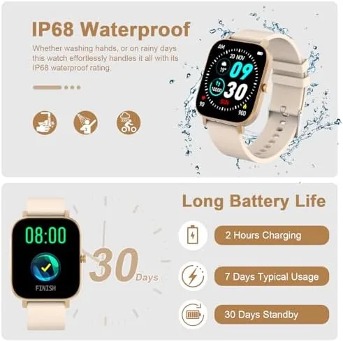 Testing the Smart Watch for Men Women Compatible with iPhone Samsung Android over two weeks