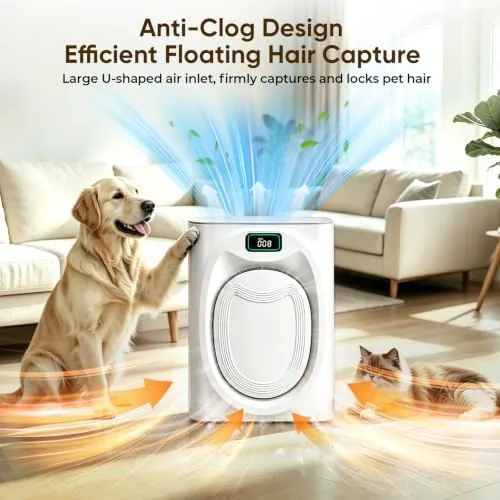 Close look at the Pet Hair Air Purifier for Large Room 2500 sq ft build quality