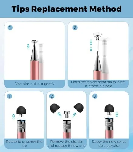 Another view of the Kenkor Stylus(3pcs),2-in-1 Stylus Pen for Touch Screen, Stylus Pen for