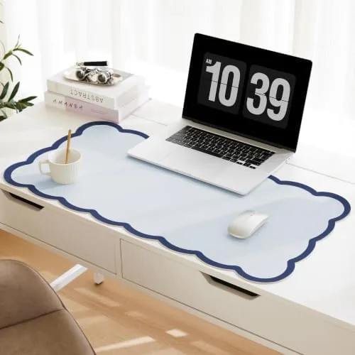 Testing the Scalloped Desk Mat, 31.5" x 15.7" Large Cute Aesthetic Desk over two weeks