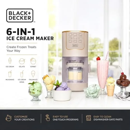 Close look at the BLACK+DECKER Perfect Pint Family Ice Cream Maker build quality