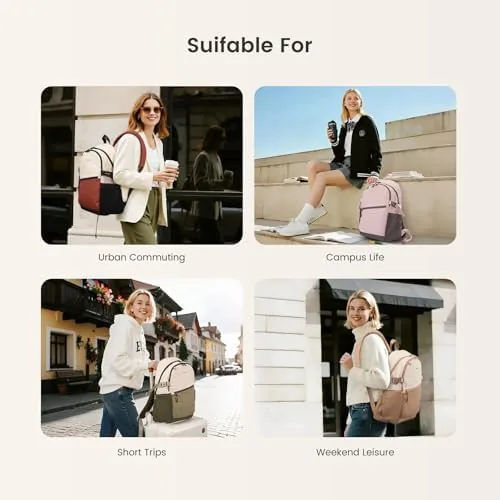 The LOVEVOOK Unisex Casual Backpack, Durable Work College Backpack for Women compared in context