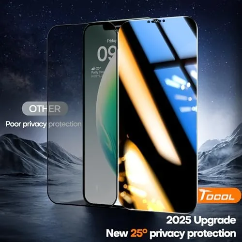 Close look at the TOCOL for iPhone 11 Pro Max/Xs Max Privacy Screen Protector build quality
