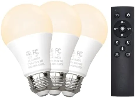 Testing the Gupuzm A19 LED Remote Control Bulbs, 800LM 9W, Equivalent to over two weeks