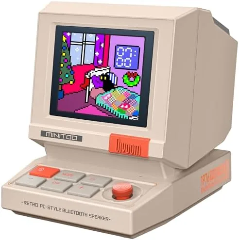 Divoom MiniToo Retro PC-Style Computer Speaker, Pixel Screen with DIY Faces | Bluetooth & Review: Tested and Rated