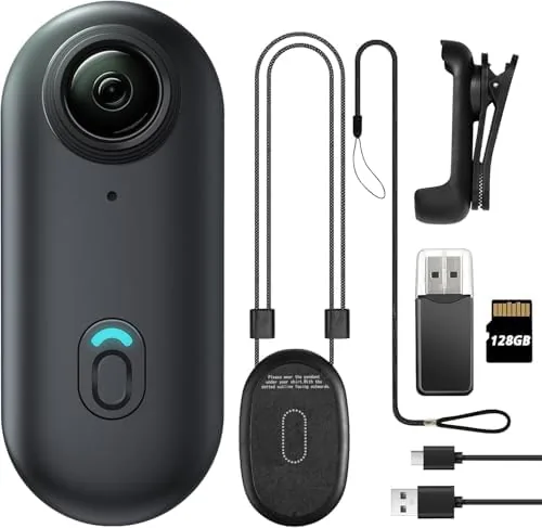 The Meoilkolnm 4K mini body camera held in a hand for scale