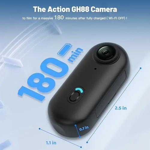 The camera clipped to a collar during a pet walk