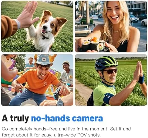 The camera and accessories laid out on a table