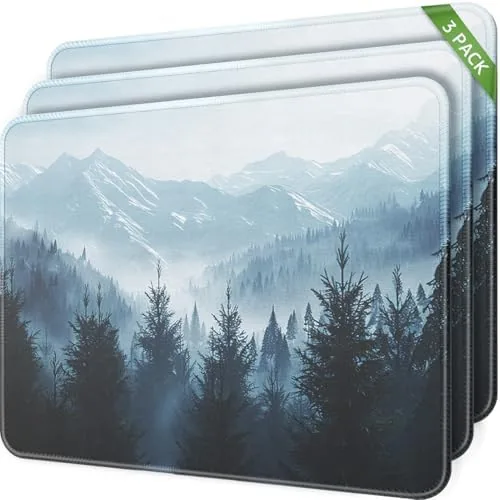 MROCO 3-Pack Mouse Pads, 30% Larger Surface, 8.5 x 11 in, Cloud Forest | Review: Tested and Rated