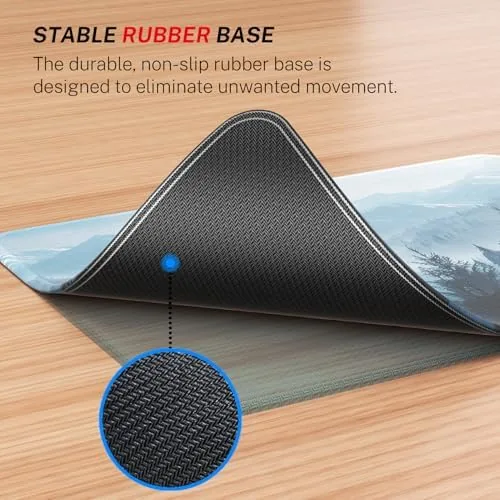 The MROCO 3-Pack Mouse Pads, 30% Larger Surface, 8.5 x 11 in real use