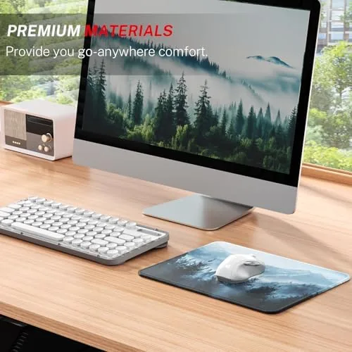 The MROCO 3-Pack Mouse Pads, 30% Larger Surface, 8.5 x 11 compared in context
