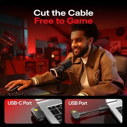 Close look at the MAONO PD100W Wireless Dynamic Gaming Microphone for PC with USB-C build quality