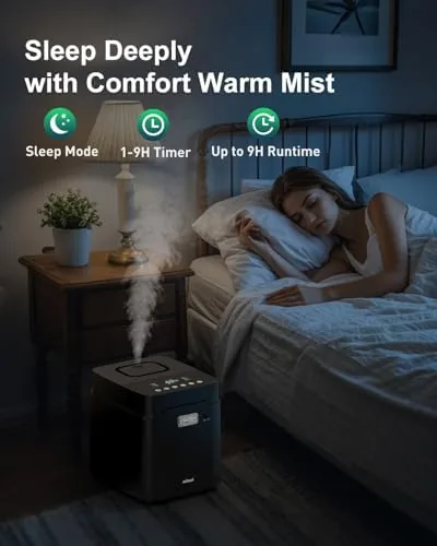 Testing the Mifasol Stainless Steel Humidifier, 3.3L/0.87Gal Steam Warm Mist Humidifiers for over two weeks