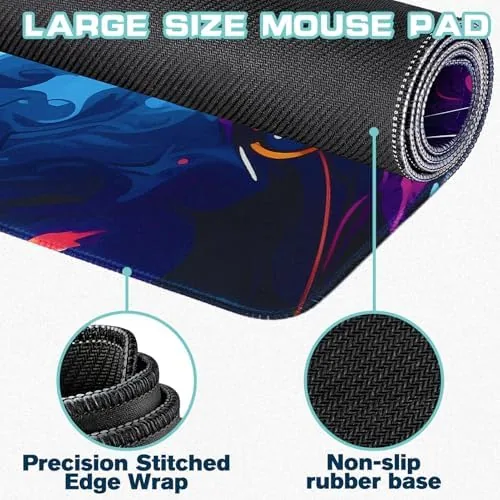 Close look at the Mouse Pad Gaming - Desk Mat for Keyboard and Mouse build quality