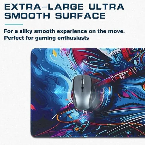 The Mouse Pad Gaming - Desk Mat for Keyboard and Mouse in real use