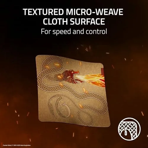 Close look at the Razer Gigantus V2 Soft Gaming Mouse Pad (Large), Counter-Strike 2 build quality