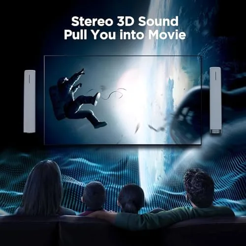 Another view of the Sound Bar for Smart TV, 90W Soundbar with Bluetooth 5.3/ARC/Optical/AUX