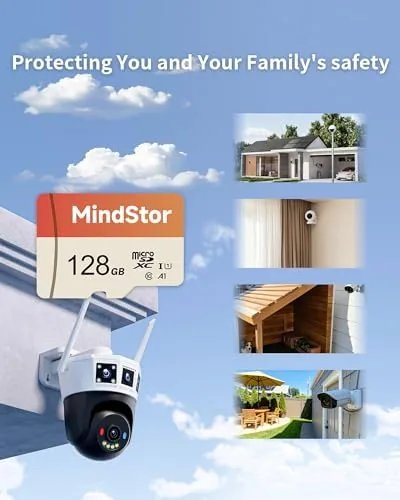 Close look at the Micro SDXC 128GB Memory Card, MindStor 90MB/s Read Speed TF build quality
