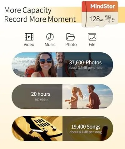 The Micro SDXC 128GB Memory Card, MindStor 90MB/s Read Speed TF compared in context