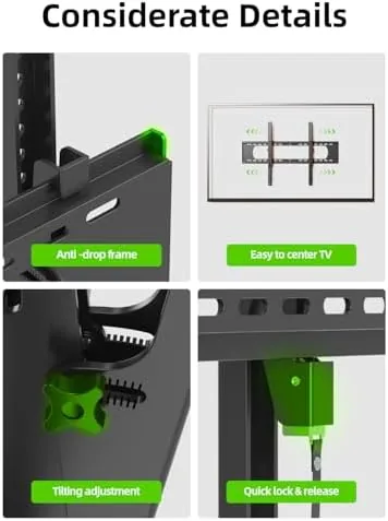 The USX MOUNT Heavy Duty Tilting TV Wall Mount for 60-120" compared in context