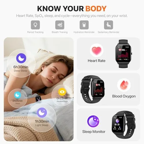 Another view of the Smart Watch for Women Men,(Answer/Make Call) 1.83'' Fitness Activity Tracker