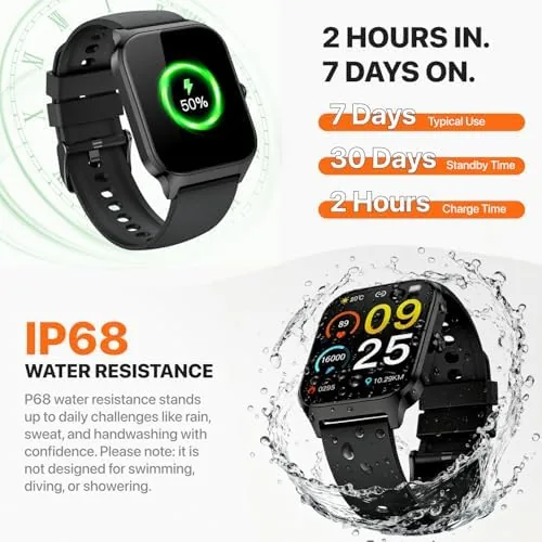 Testing the Smart Watch for Women Men,(Answer/Make Call) 1.83'' Fitness Activity Tracker over two weeks