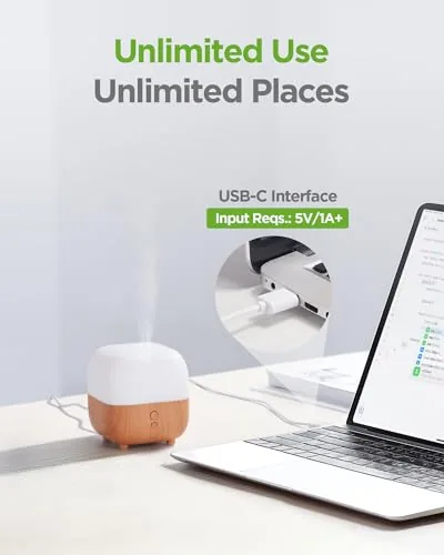 The InnoGear 150ml Essential Oil Diffuser for Home Aroma Scent Small in real use