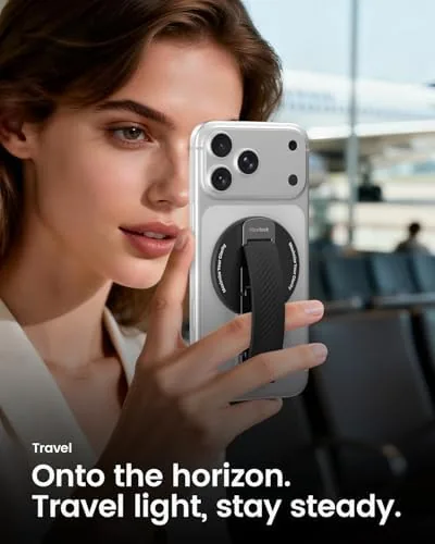 Close look at the 2026 Klearlook for MagSafe Phone Grip with Silicone Finger Strap build quality