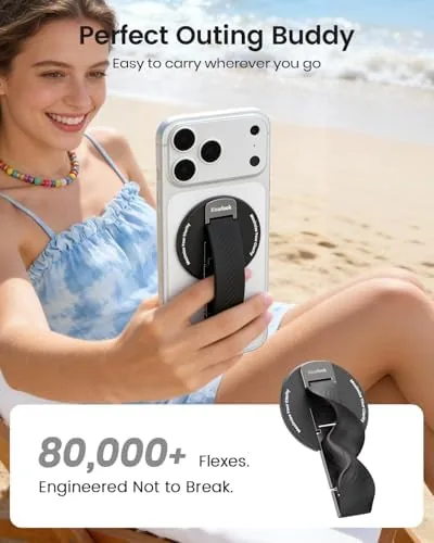 Another view of the 2026 Klearlook for MagSafe Phone Grip with Silicone Finger Strap