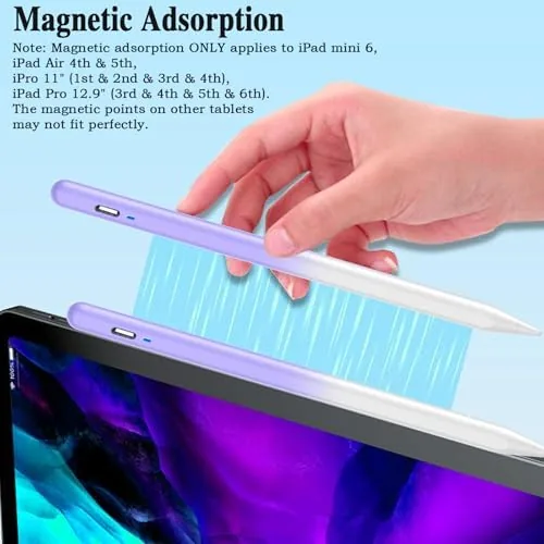 The Stylus Pen for Android Tablet,Tablet Pencil for iOS/Android,Gradient Purple | in real use