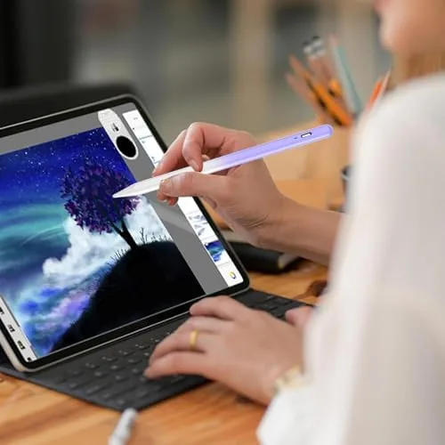 Testing the Stylus Pen for Android Tablet,Tablet Pencil for iOS/Android,Gradient Purple | over two weeks