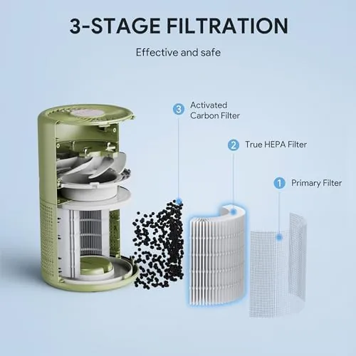 Testing the FULMINARE Air Purifiers for Home Bedroom H13 HEPA Air Filter over two weeks