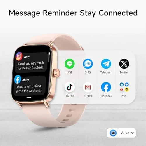 Close look at the aeac Smart Watch for Women, Answer/Make Calls, 1.85" HD Screen build quality