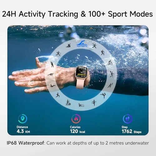 Another view of the aeac Smart Watch for Women, Answer/Make Calls, 1.85" HD Screen