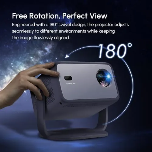 The RockTek PJ400 Official Licensed Google TV Dongle Box Smart Projector compared in context