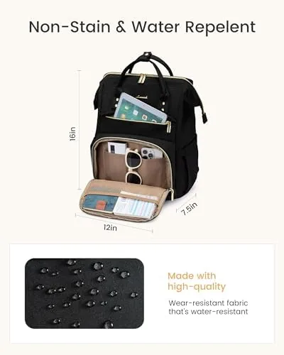 Backpack interior showing the laptop compartment and organized pockets