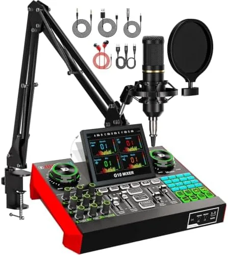 Neculogy Audio Interface Podcast Equipment Bundle with 3.5mm Condenser Microphone, Audio Mixer for PC Review: Tested and Rated