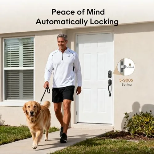 The Fingerprint Smart Door Lock with Keypad, Smart Front Door Locks in real use