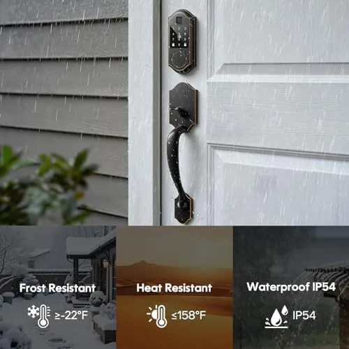 Testing the Fingerprint Smart Door Lock with Keypad, Smart Front Door Locks over two weeks