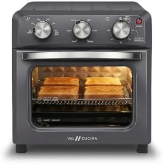 VAL CUCINA 6-in-1 Retro Air Fryer Toaster Oven Combo, Compact 12.7 QT Small Countertop Review: Tested and Rated