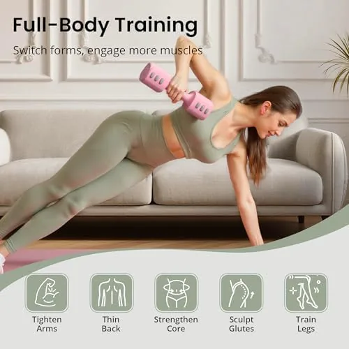 Another view of the 2-in-1 Adjustable Dumbbell Set for Women - 4 Levels (2.2lbs
