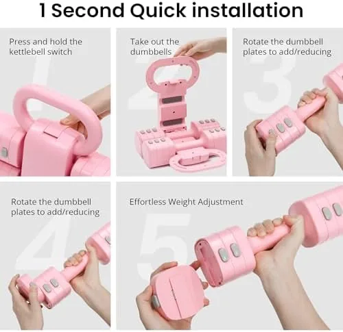 Testing the 2-in-1 Adjustable Dumbbell Set for Women - 4 Levels (2.2lbs over two weeks