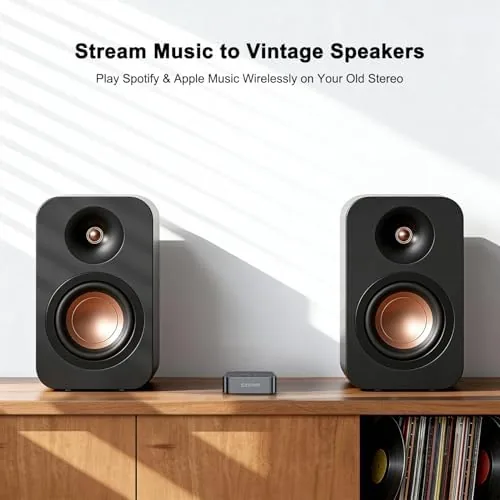 Another view of the Bluetooth 6.0 Receiver for Home Stereo - RCA/3.5mm AUX Output