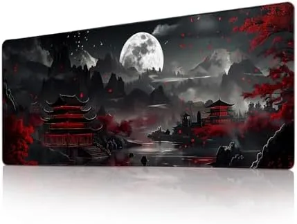 Japanese Desk Mat Mouse Pad Dark Moon Gaming Desk Pad XL Large Mouse Mat Review: Tested and Rated