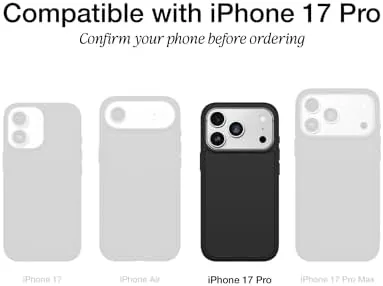 Close look at the OtterBox iPhone 17 Pro Commuter Series Case - Black | build quality