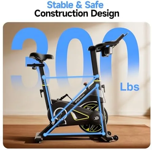 Adjustable seat and handlebar on the YPOO bike with the padded saddle in view