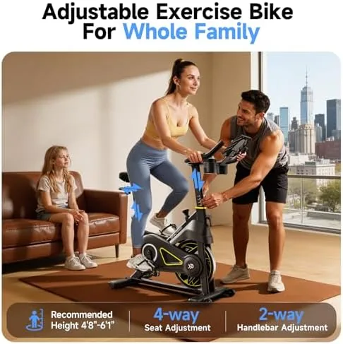 Rider pedaling the YPOO bike during a guided app course workout