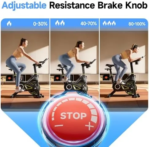 App course library on a phone showing guided rides for the YPOO bike
