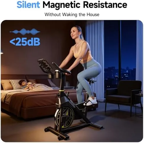 Side by side comparison of the YPOO magnetic bike and a friction resistance bike