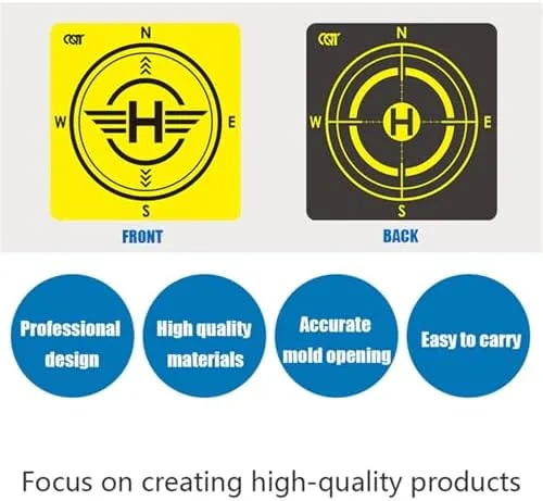 The Universal PU Drone Landing Pad, Double-Sided Fast-Fold 43cm Helipad Launch in real use